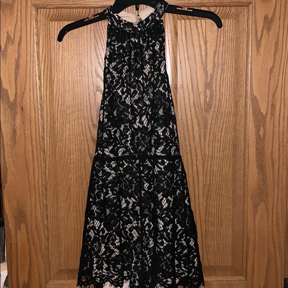 Black lace romper
